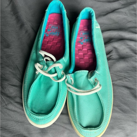 NWOT Teal Vans Women’s Boat Shoes - Picture 6 of 7